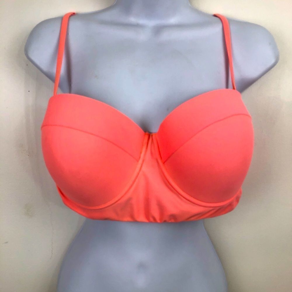 NWOT 4 XL Peach Bikini Top!!